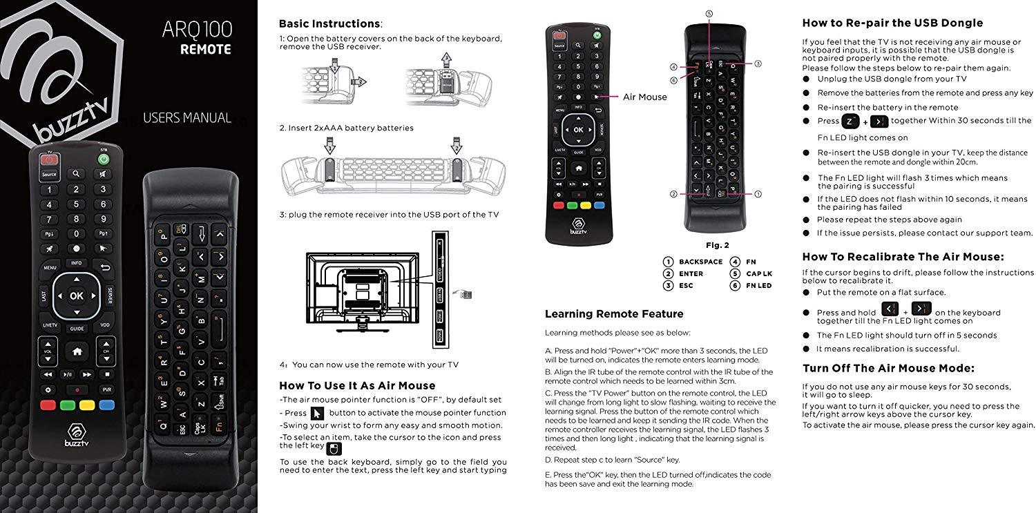 BuzzTV ARQ-100 Keyboard Remote - Image 5
