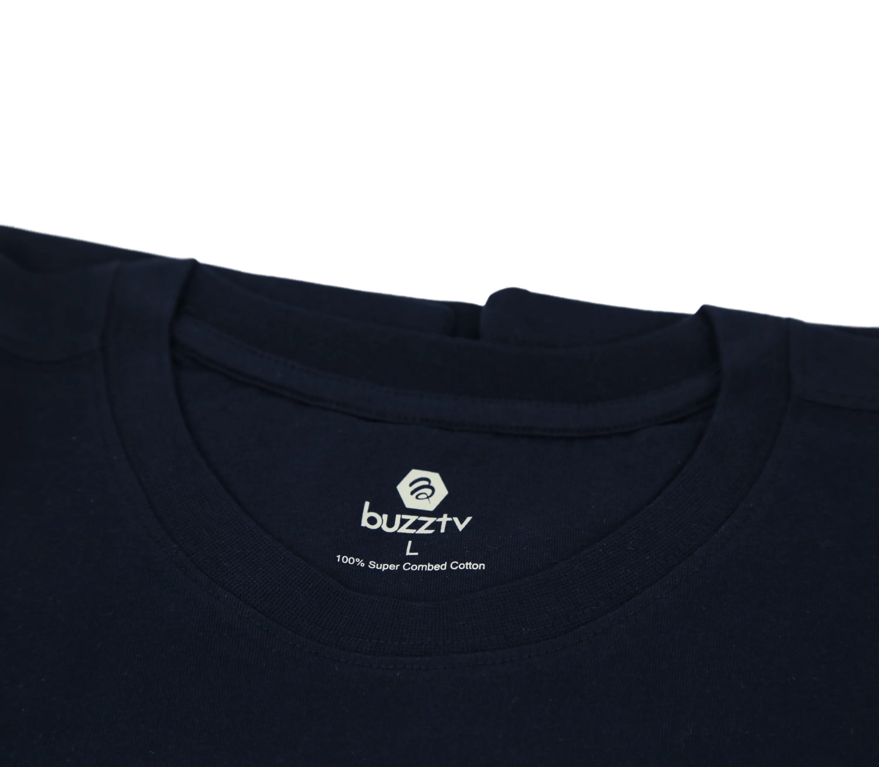 BuzzTV T-Shirt | Navy Blue | 100% Cotton - Image 3