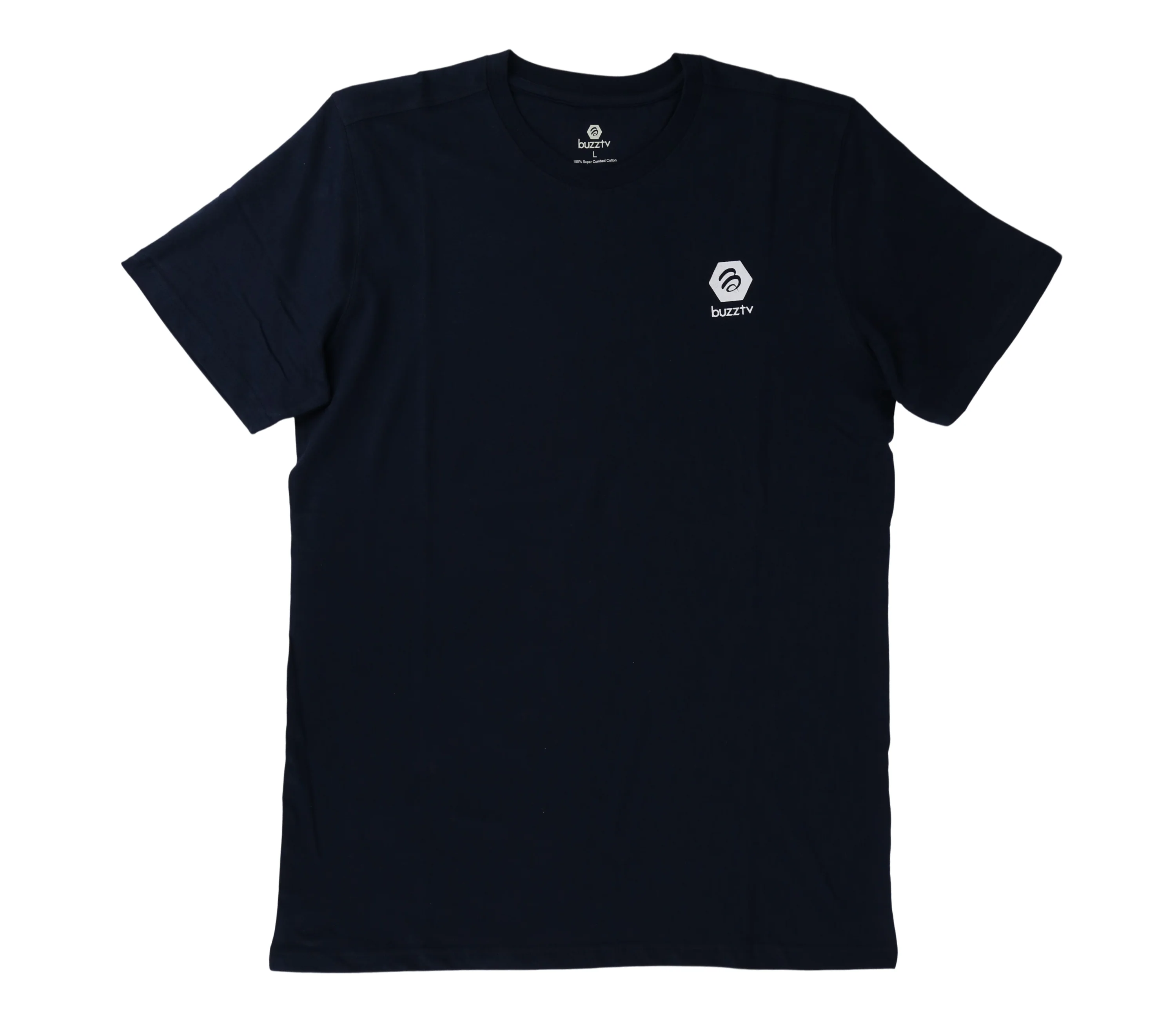 BuzzTV T-Shirt | Navy Blue | 100% Cotton - Image 5