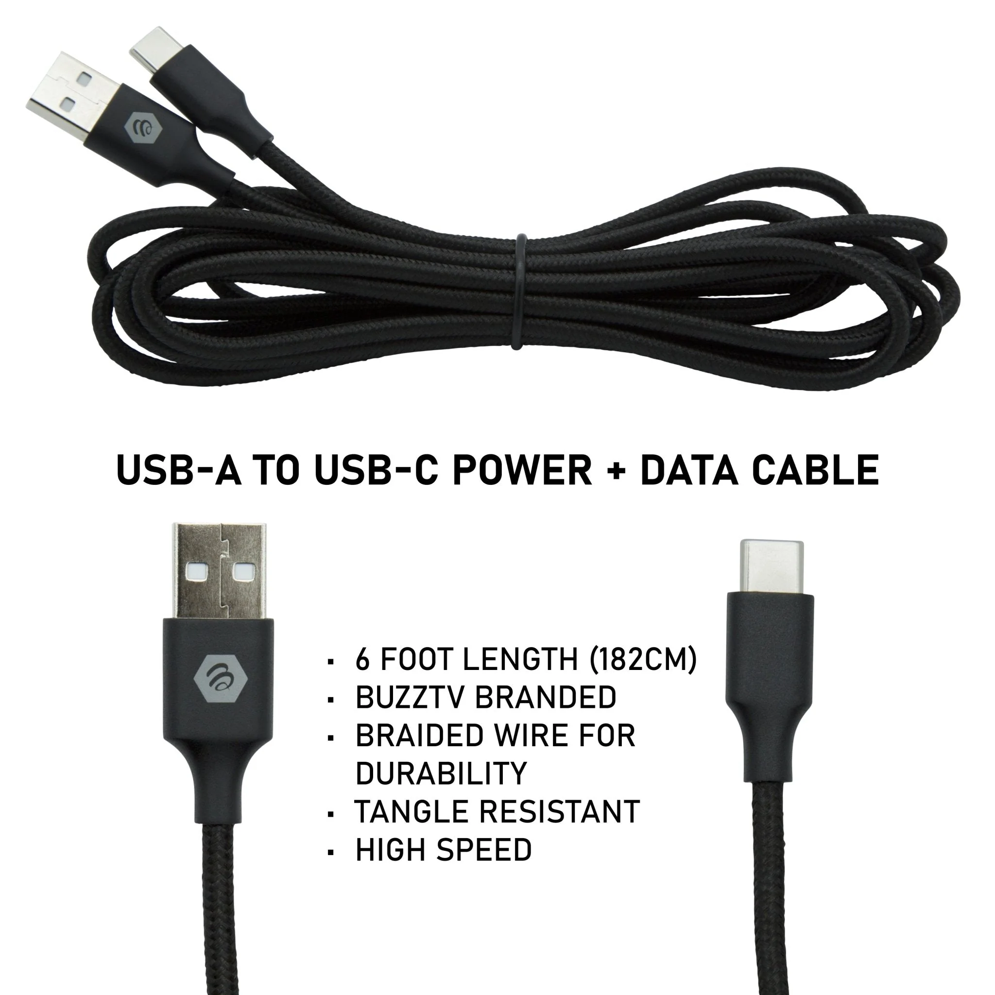 BuzzTV 5V Global Power Supply + 6FT Type "C" Cable - Image 3