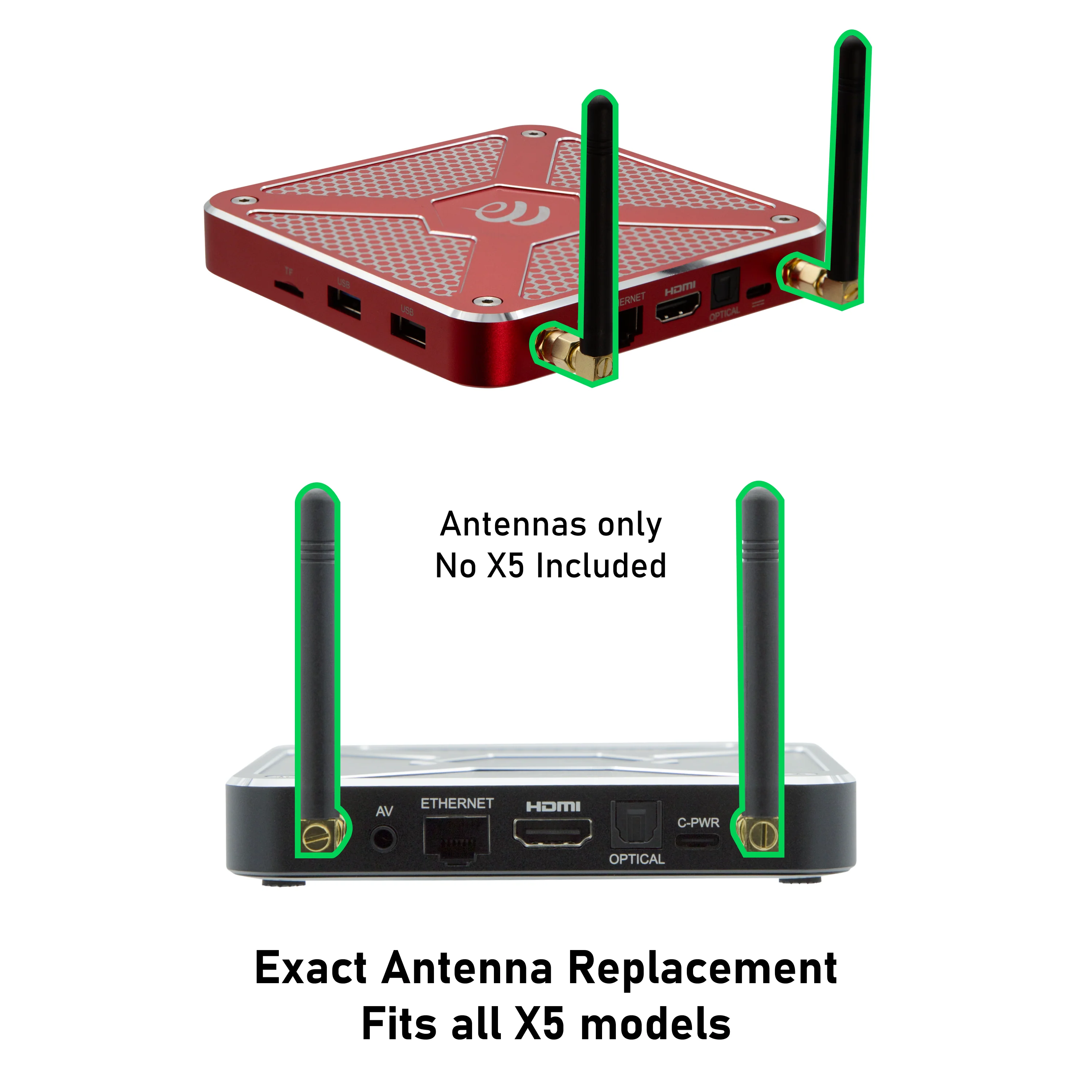 X5 Wifi Antenna replacement (Pack of 2) - Image 2